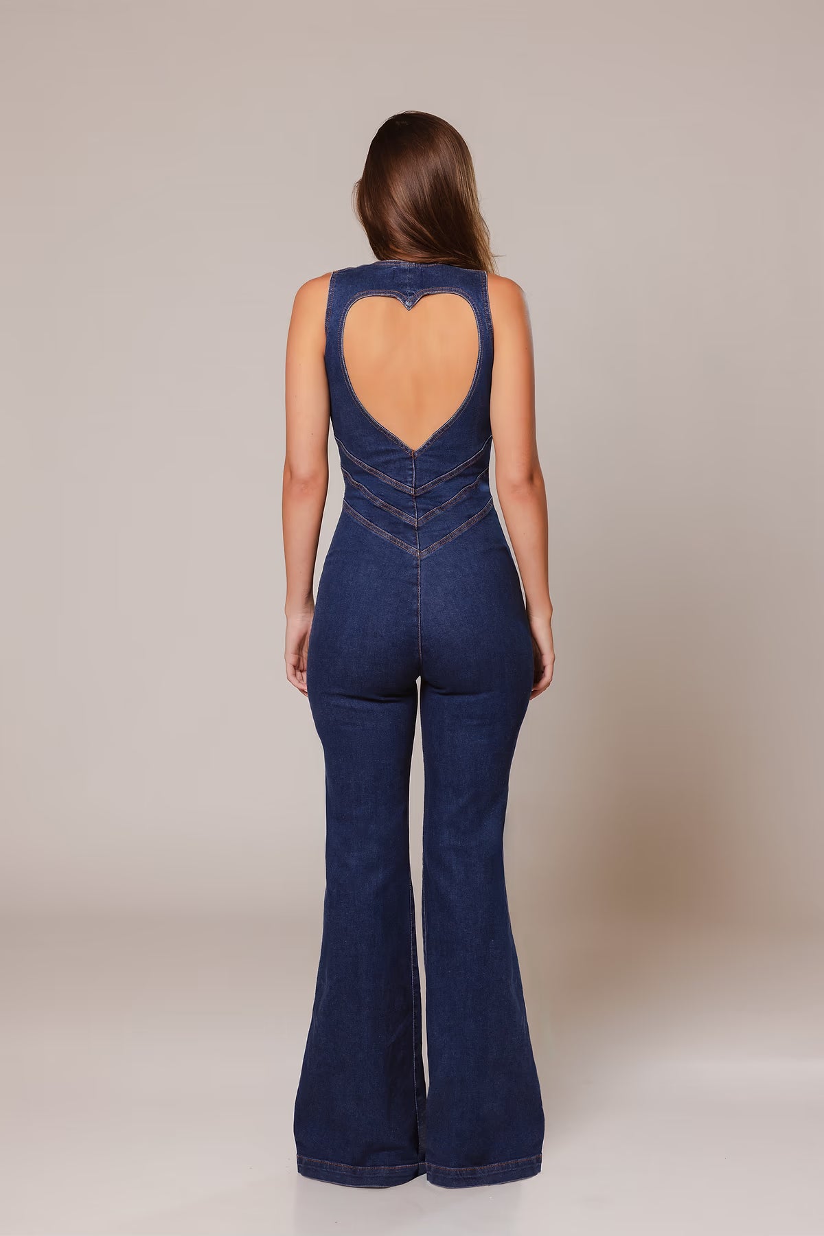 Denim Heart Jumpsuit